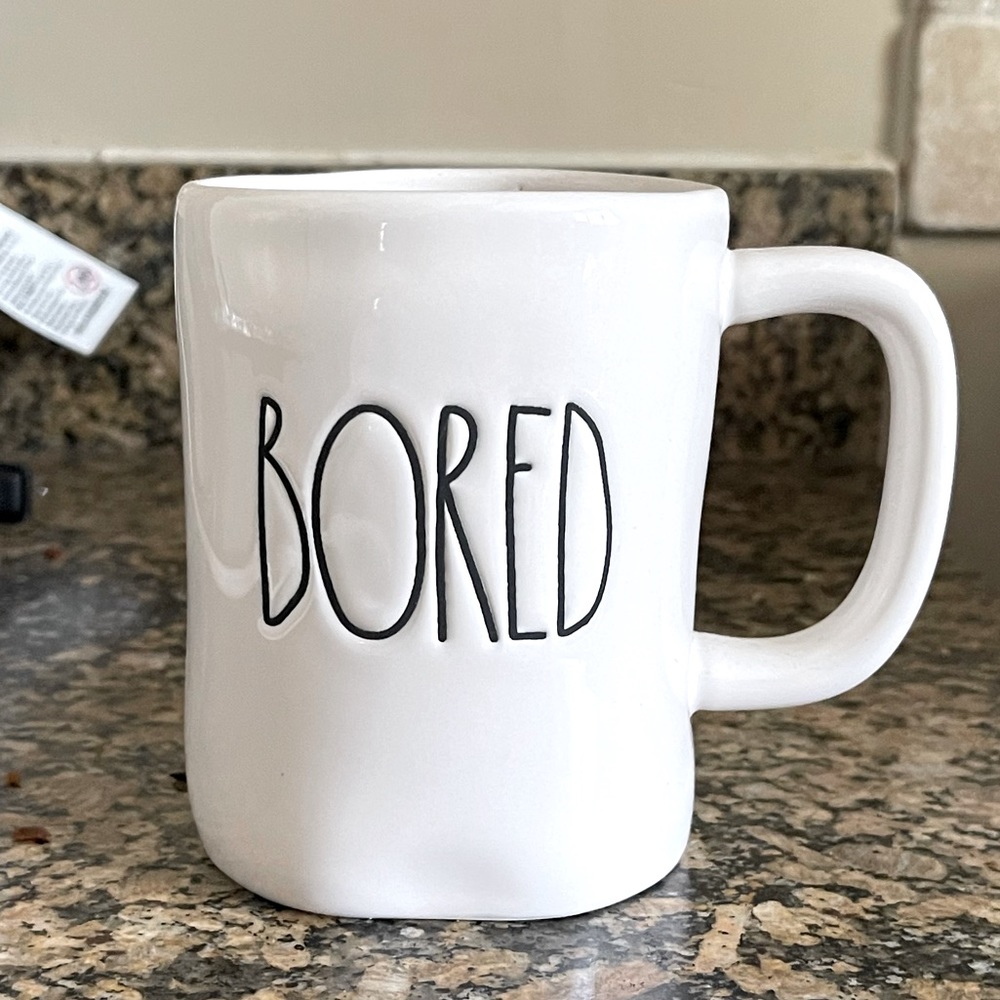Rae Dunn “Bored” Mug